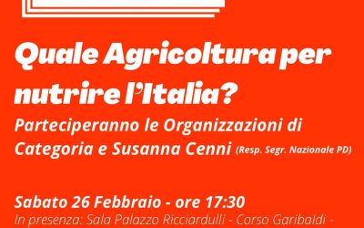 Agorà democratiche: quale Agricoltura per nutrire l’Italia?