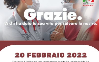 PD Basilicata: 20 febbraio, Giornata nazionale del personale sanitario