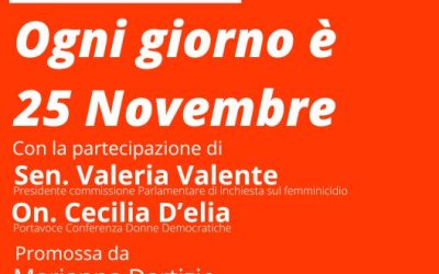 Agorà Democratiche: ogni giorno è 25 Novembre