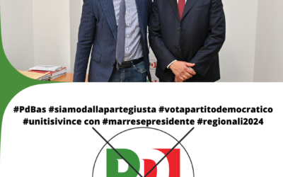 Pd Basilicata Lettieri: Uniti si vince