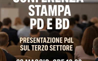 Domani 28 maggio, Conferenza stampa di Pd e Bd